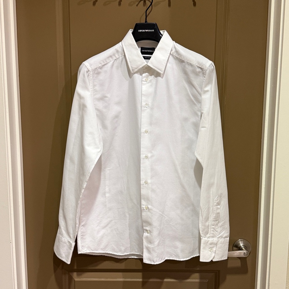 Emporio Armani White Dress Shirt for Men
